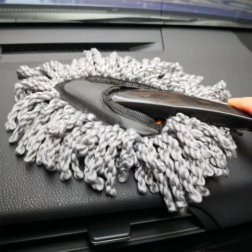 Vista 3 de IPELY Cepillo Plumero de Microfibra Súper Suave para Tablero de Coche para Limpieza de Coche Hogar Cocina Computadora Cepillo de Limpieza