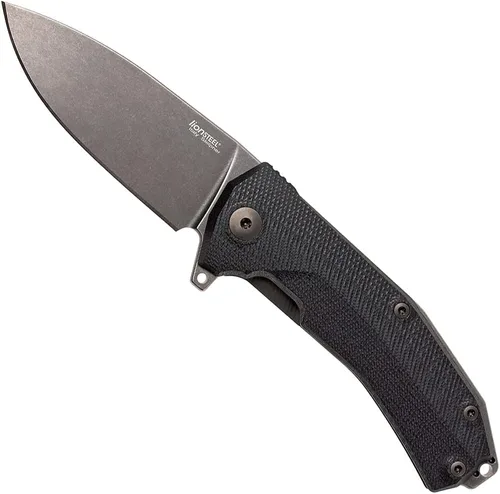 Vista 12 de LionSTEEL KUR EDC - Cuchillo plegable, hoja de acero lavada a la piedra de Sleipner