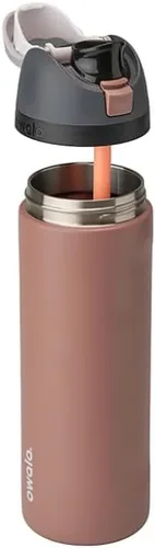 Vista 5 de Owala Freesip - Botella de agua de acero inoxidable, Bedrock, 24 onzas