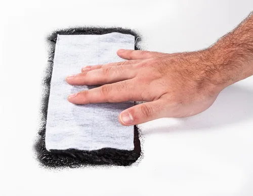 Vista 8 de Rust-Oleum Cinta autoadhesiva para techos de tela, rollo de 4 "x 16
