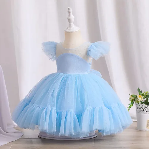Vista 3 de Nileafes Vestidos de princesa para niña de flores vestido de fiesta de cumpleaños