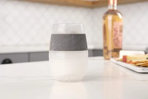 Vista 11 de Host Set de Tazas para Vino Congelables de 2 - Tazas de Plástico de Doble Pared Aisladas para Enfriar Vino con Gel Congelable, Vasos de Vino