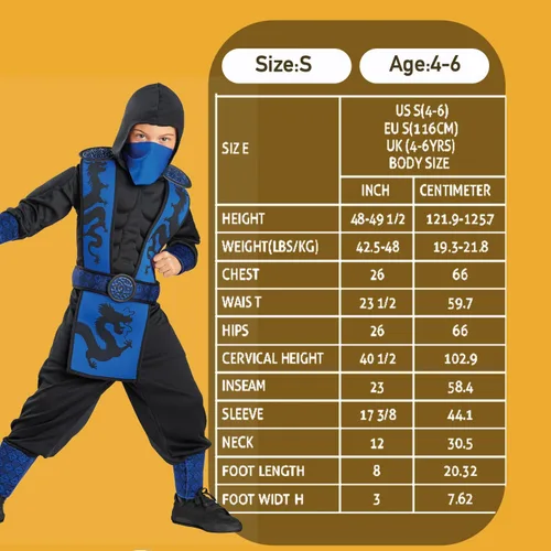 Vista 4 de Disfraces de ninja para niños para Halloween