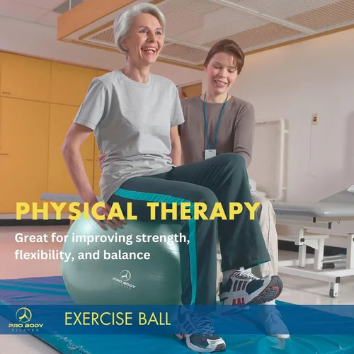 Vista 9 de ProBody Pilates Pelota de yoga - Pelotas de ejercicio, varios tamaños, para estabilidad, embarazo, entrenamiento y terapia física