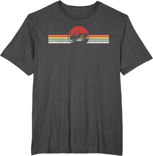 Vista 20 de Camiseta retro vintage Off Road 4X4 Negro