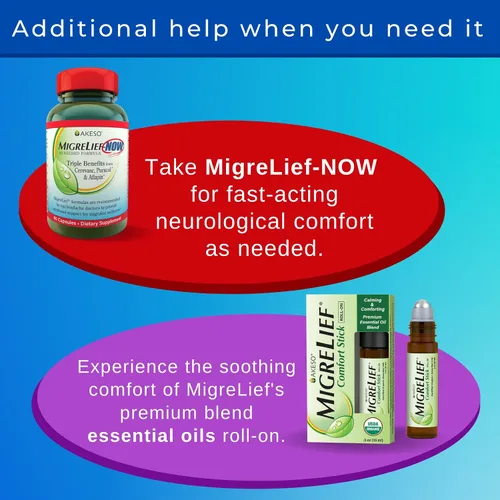 Vista 9 de MigreLief Comfort Stick, Migraña y Dolor de Cabeza Aceite Esencial Roll-On - Menta Lavanda - 0.3 fl oz