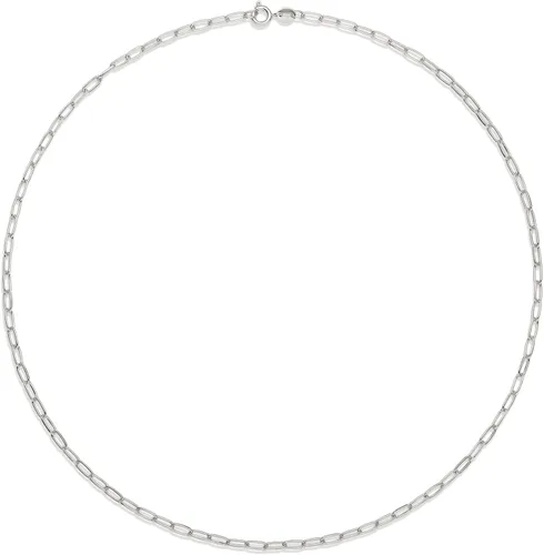 Vista 3 de Tienda Essentials Collar de cadena de clip chapado en oro de 14 quilates