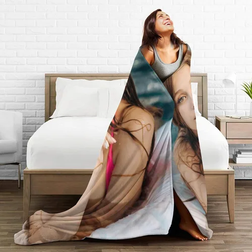 Vista 5 de Manta gruesa personalizada con imagen, regalo de cumpleaños personalizado para mujeres, mamá, hermana, hija, esposa, abuela, amiga, 1 foto y 40 x 30