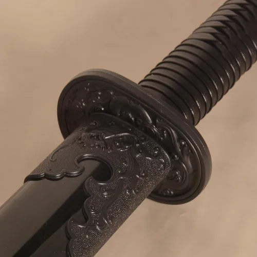 Vista 6 de Espada Hmong de polipropileno de alta resistencia para entrenamiento de artes marciales, espada antigua Samurai con funda para práctica