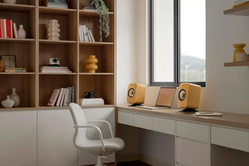 Vista 6 de KEF LSX II Sistema de altavoces inalámbricos HiFi (Amber Haze)