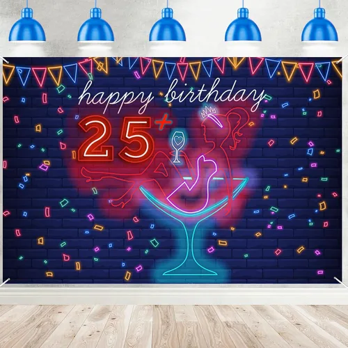 Vista 8 de Cartel de neón con texto en inglés «Happy 15» Birthday Girl Happy 15 Birthday Banner «Cheers to 15 años» de tacón alto, maquillaje para decoración