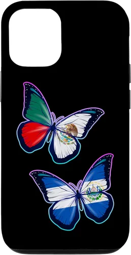 Vista 28 de El Salvador y México bicultural Roots - Carcasa para iPhone 17 (versión mariposa)