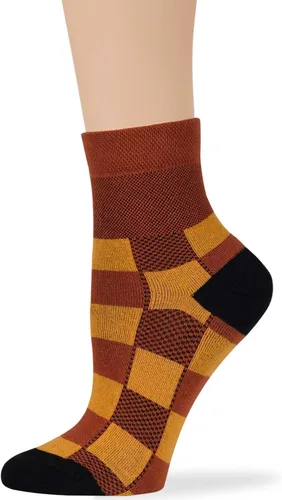 Vista 70 de 7BIGSTARS KINGDOM Women's Cotton Quarter Non-Binding Diabetic Fashion Socks-L-M-4 Pack-Multicolor