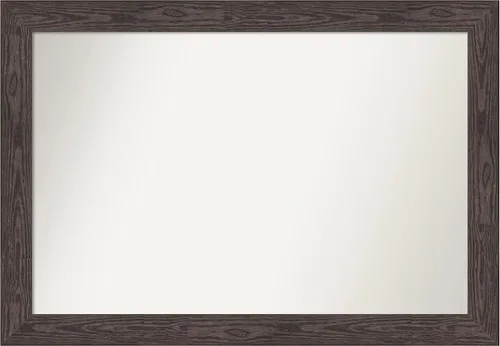 Vista 383 de Amanti Art Espejo personalizado, espejo de baño negro puente, espejo de pared o espejo de tocador de baño sobre el fregadero (26 x 26 pulgadas)