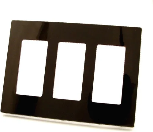 Vista 7 de Leviton Placa de pared Decora Plus de 3 elementos sin tornillos con montaje a presión, 80311-SW, blanco