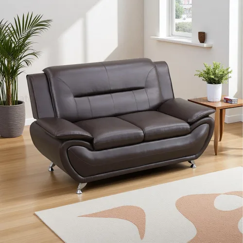 Vista 30 de Sofás de cuero para sala de estar, juego de sofá seccional, juego de 2 piezas de muebles para sala de estar, juego de sofá y sofá biplaza