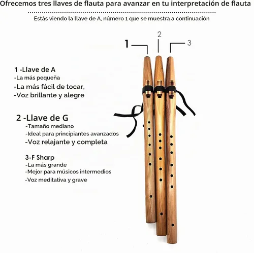 Vista 2 de Paquete de flauta de estilo nativo americano para principiantes con libro para manos pequeñas (bolsa no incluida) por Stellar Flutes