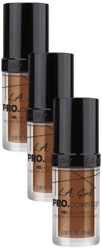 Vista 8 de Base de maquillaje líquida L.A. Girl Pro Coverage, Beige