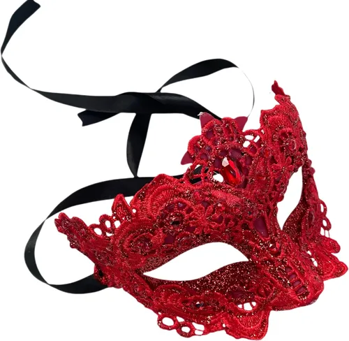 Vista 23 de MASQ Par de máscaras de encaje brocado para mascarada, Mardi Gras, cumpleaños, graduación, boda, fiesta Bk Lace W Pluma