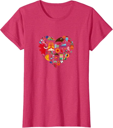 Vista 9 de I Love España Cute Español Orgullo, Madrid Barcelona playera, niños 10, Lemon Limón