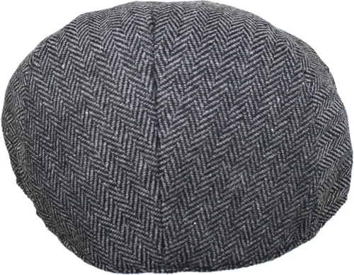 Vista 2 de Ted & Jack - Gorra de conducción Street Easy de espiga o a cuadros con forro acolchado