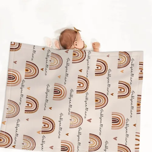 Vista 5 de Mantas de bebé personalizadas para niños y niñas, regalos personalizados para bebés, mantas de bebé personalizadas para niñas y niños, artículos