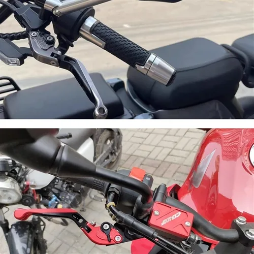 Vista 4 de Embrague de freno para Yamaha XT660R 2004-2016 Palancas de embrague de freno plegables de motocicleta embrague de freno ajustables agarraderas CNC