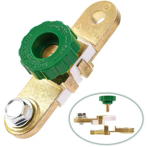 Vista 9 de Interruptor de desconexión rápida de batería de poste lateral con arandelas anticorrosión - Interruptor aislante de batería - para equipo eléctrico