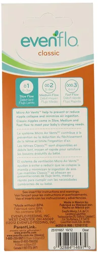 Vista 2 de Evenflo Feeding Classic - Botellas de plástico transparente estándar para bebé, bebé y recién nacido, rosa/lavanda/verde azulado/verde/azul