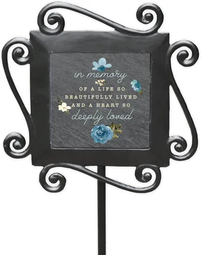 Vista 8 de GiftsForYouNow, estaca de jardín conmemorativa para mascota de hierro forjado, 28 x 8.5