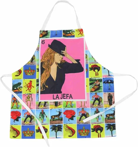 Vista 8 de Leos Imports Loteria Card - Delantal de bingo mexicano con bolsillos Bidibidi Bombom