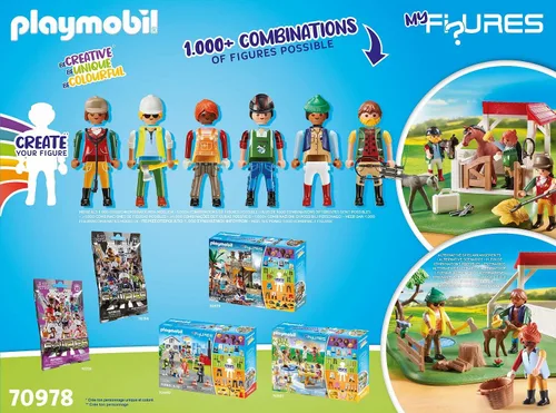 Vista 4 de Playmobil Mis Figuras: Rancho de Caballos