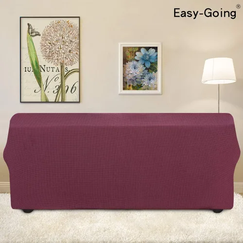 Vista 4 de Easy-Going - Funda elástica sobredimensionada para sofá, 1 pieza, protector muebles, suave, parte inferior elástica, para niños, tela jacquard