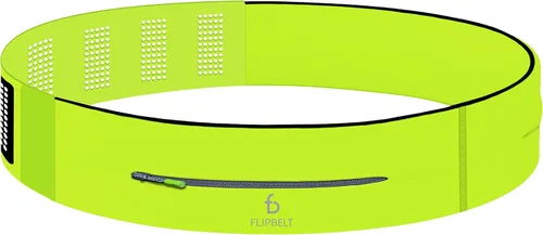 Vista 8 de FlipBelt Cinturón para correr con cremallera, riñonera para fitness y correr, empresa estadounidense Negro