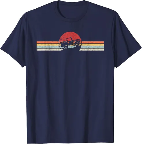 Vista 61 de Camiseta retro vintage Off Road 4X4 Negro