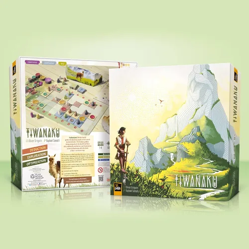 Vista 3 de Sit Down! Tiwanaku - Juego de mesa de estrategia Sit Down! para optimización de exploración de deducción, rueda madre tierra Pachamama, modo