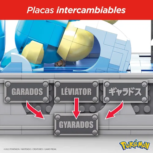 Vista 6 de MEGA Pokémon Set de Juguetes de Construcción, Gyarados en Movimiento con 2186 Piezas, Boca y Cola en Movimiento, para Niños o Adultos Coleccionables
