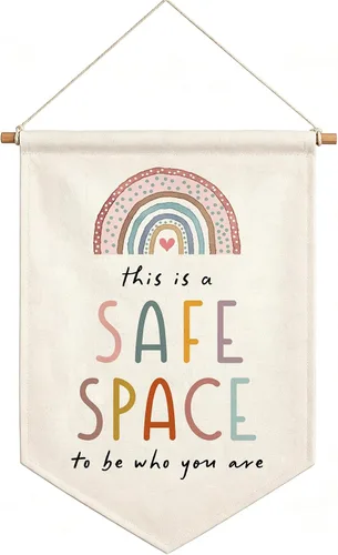 Vista 17 de Bandera de Pared de Arte Cerebral de Psicología, Arte de Ansiedad, Regalo de Terapia, Arte de Salud Mental, Oficina de Psicólogo, Regalo