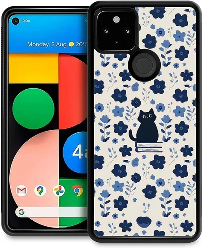 Vista 86 de Compatible con Google Pixel 4A 5G Mobile Case Creative Acrylic Back Panel Silicona Edge Case Slim Protección Especialmente para Google Pixel 4A 5G