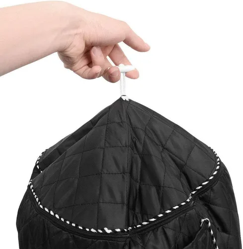 Vista 5 de Funda para freidora de aire también para olla instantánea de 6 cuartos de galón y olla a presión eléctrica con bolsillo, cubierta a prueba de polvo
