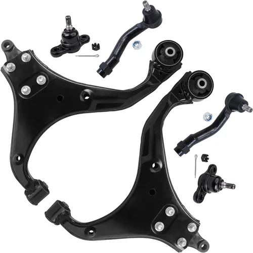 Vista 155 de Detroit Axle - Kit de extremo delantero para Chrysler 300 Dodge Charger 2011-2023 Challenger, 2 Lower Rearward Control Arms 2 Outer Tie Rods 2