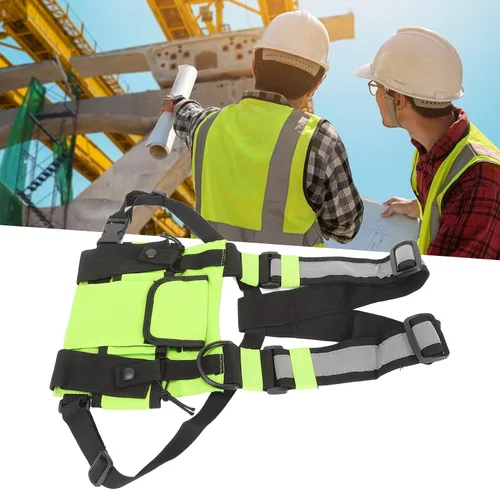 Vista 9 de Bolsa de arnés de radio en el pecho, radio universal de dos vías Walkie Talkie para buscar elementos esenciales, bolsa táctica Oxford para el pecho