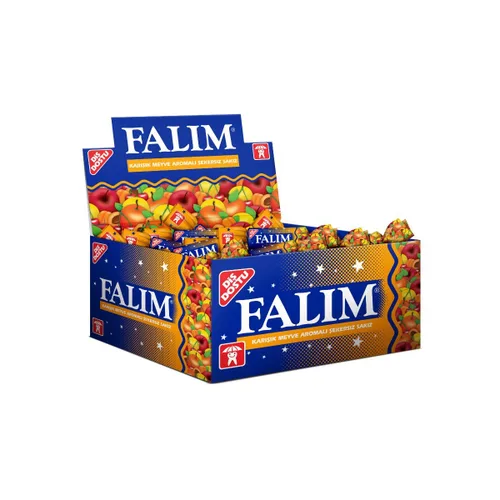 Vista 2 de Sugarless Falim Plain Gum – Carbonato y Hierba Menta – 100 piezas