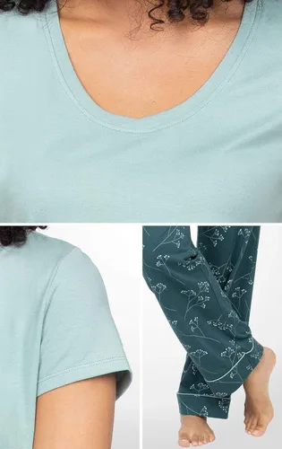 Vista 3 de PajamaGram Pijamas para Mujer - Pijama de Manga Corta para Mujer
