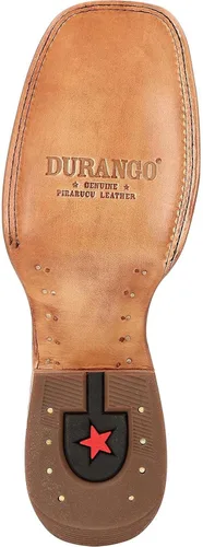 Vista 2 de Durango Exotic Pirarucu Skin Western - Botas para hombre con punta cuadrada ancha