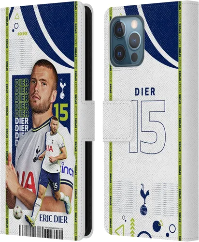 Vista 8 de Head Case Designs Officially Licensed Tottenham Hotspur F.C. Cristian Romero 2022/23 First Team Leather Wallet Case Compatible with Apple iPhone 11