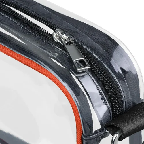Vista 4 de FOCO NFL Womens NFL Team Logo Stripe Clear Crossbody Bag