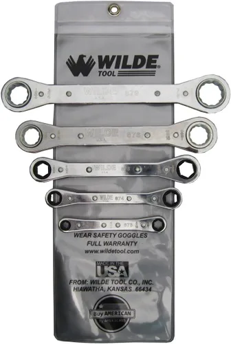 Vista 5 de Wilde Tool Llave de caja de trinquete 990, cuadrada de 1/4 pulgadas x 3/16 pulgadas / hexagonal de 9/16 pulgadas x 1/2 pulgadas