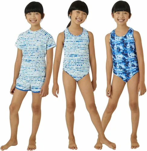 Vista 2 de Eddie Bauer Conjunto de natación para niña pequeña de 4 piezas