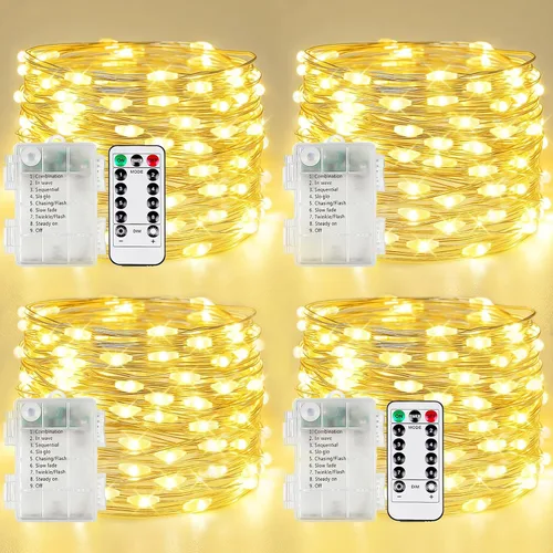 Vista 27 de 30LED Acorn Fairy Lights Battery Operated Fall String Lights Indoor Decor Remote Control, 8 Lighting Modes, IP44 Waterproof, Timer & Dimmable